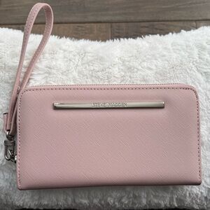 Steve Madden Pale Pink Wristlet Clutch